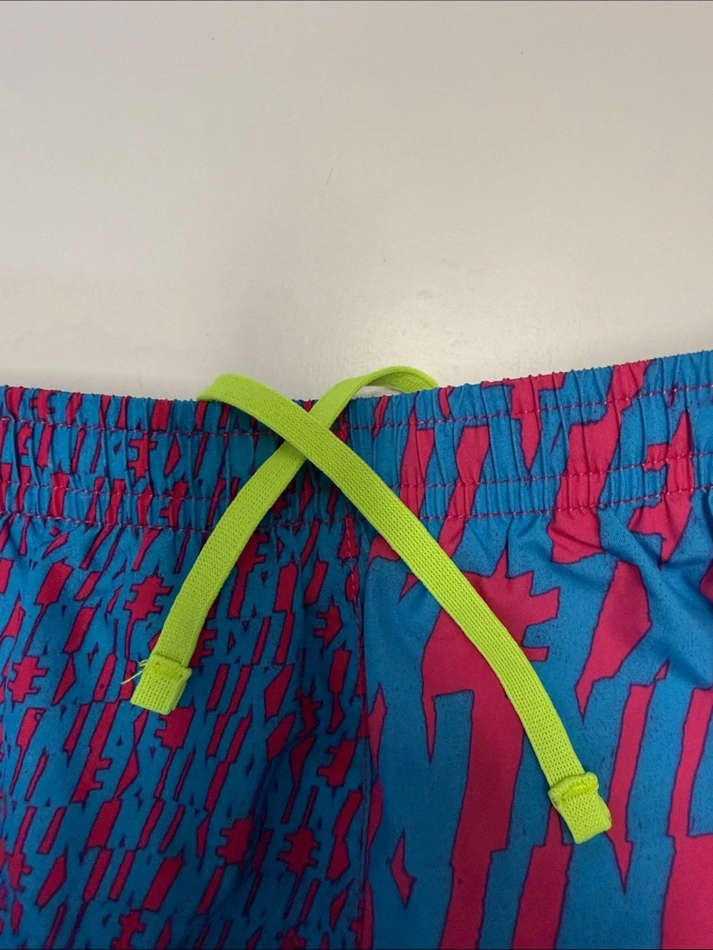 Nike girls Blue, Pink & Neon Yellow Athletic Running Shorts